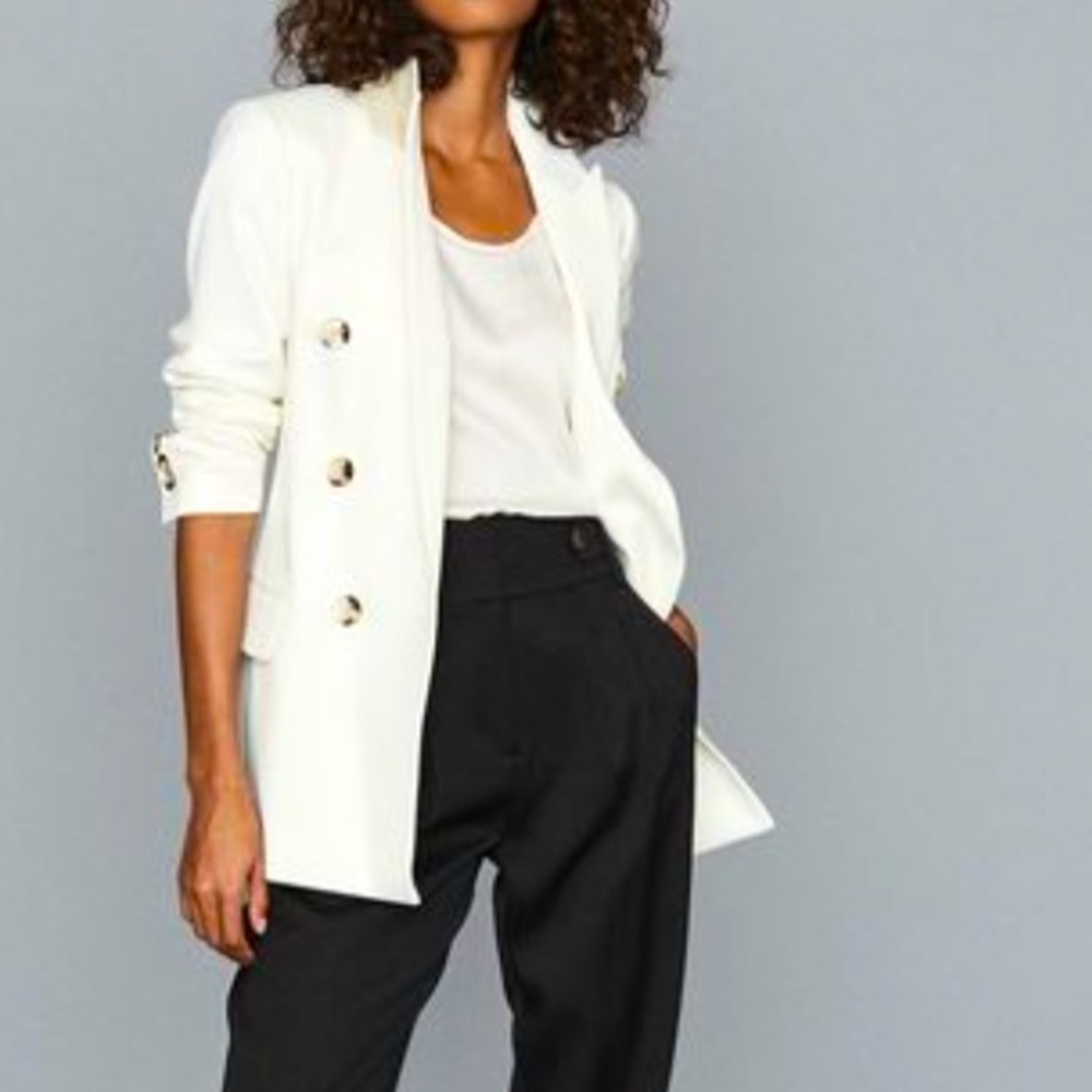 Reiss Austen double breasted blazer, Size US 14